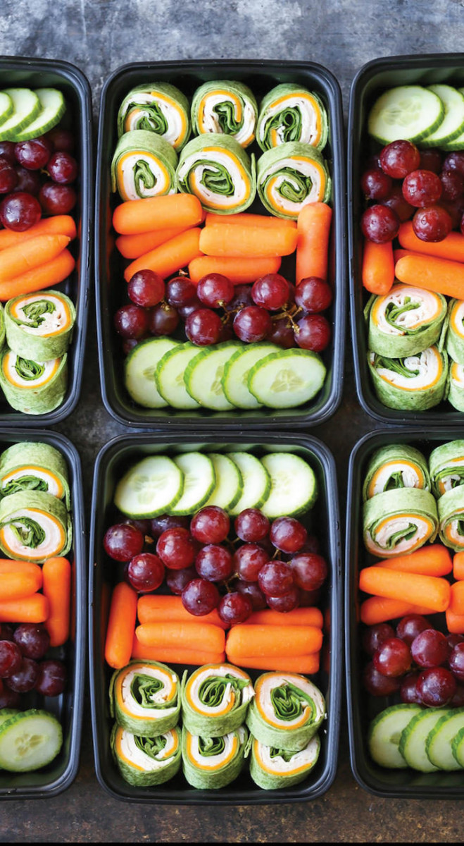 Turkey Spinach Pinwheels Meal Prep