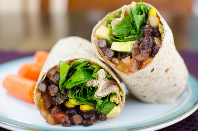 Vegan Black Bean Wrap