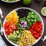 Vegan Mexican Chopped Salad with Avocado Dressing 1