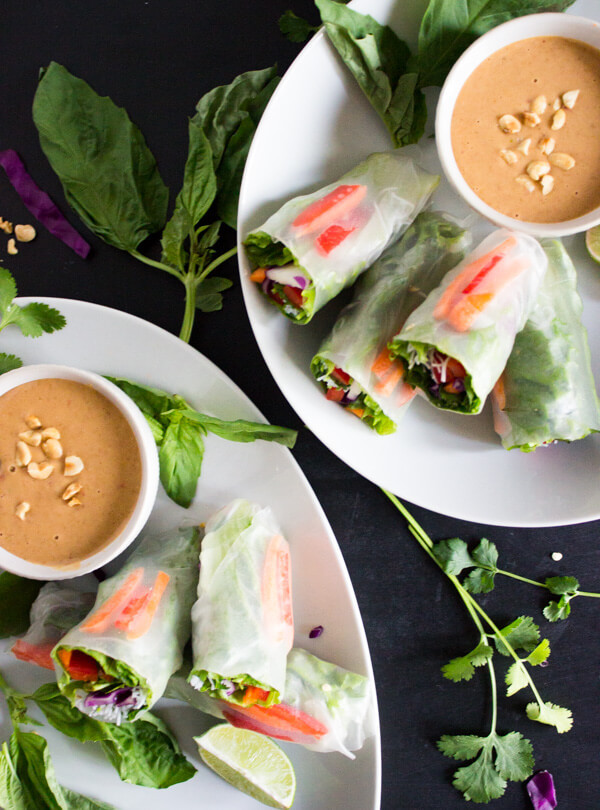 Vegan Salad Spring Rolls 1