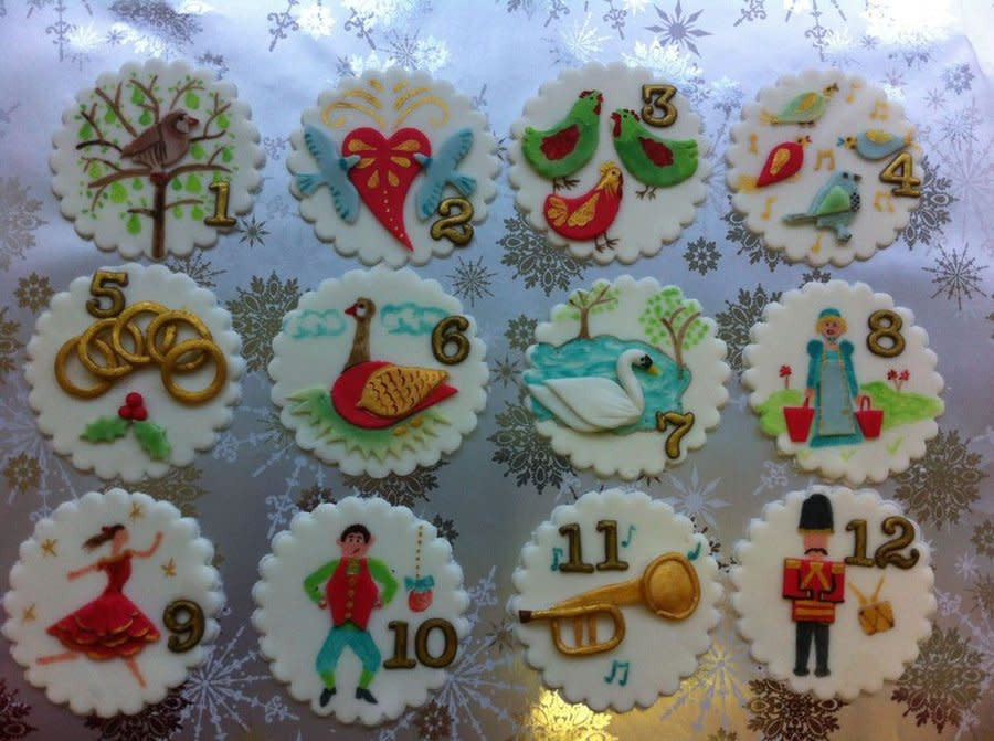 12 Days Of Christmas Cakes
 Christmas Cupcakes 12 days of christmas cake by