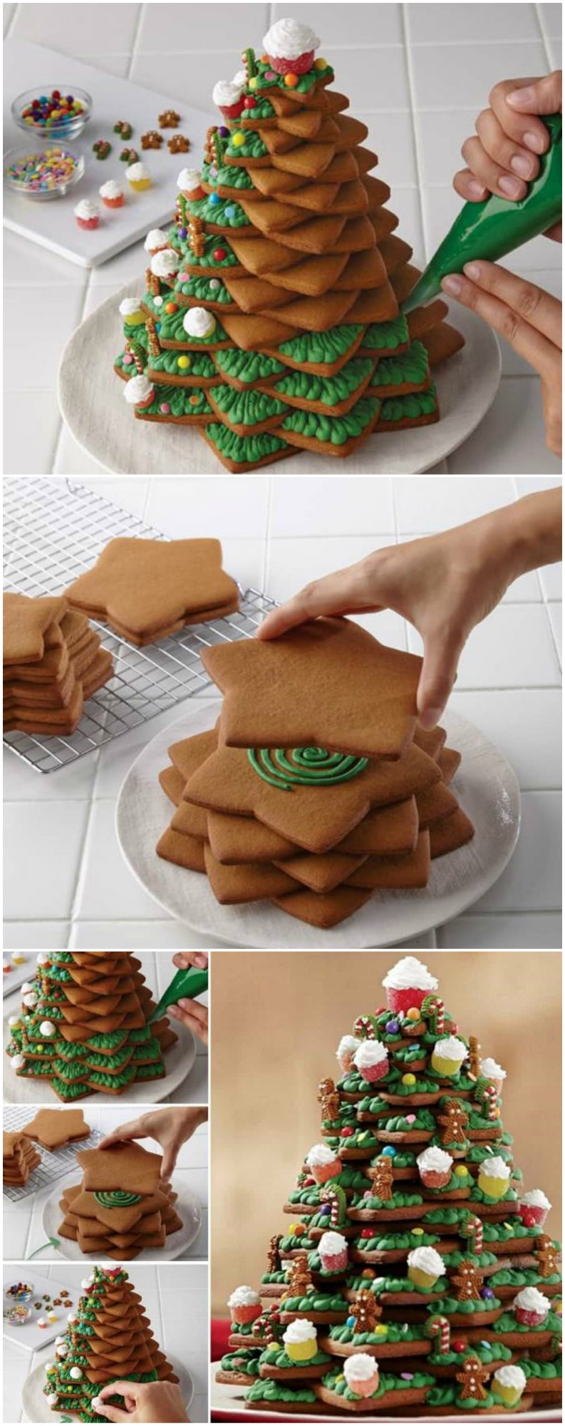 3D Christmas Tree Cookies
 3D Cookie Christmas Tree Recipe With Video Tutorial