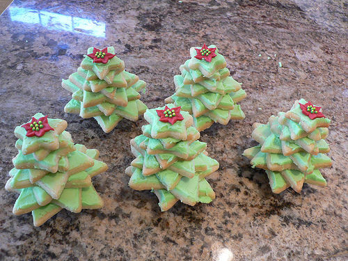 3D Christmas Tree Cookies
 Nifty 3D Christmas Tree Cookies great to eat or give