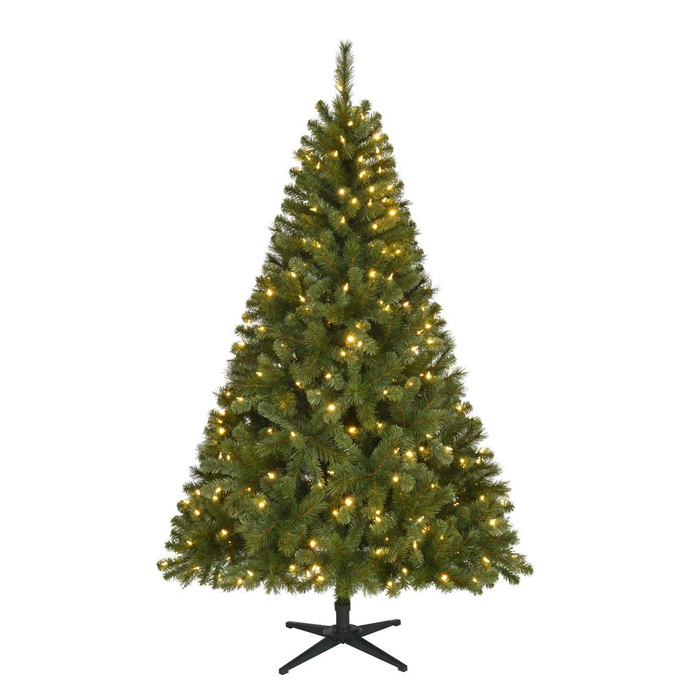 6.5 Ft. Verde Spruce Artificial Christmas Tree With 400 Clear Lights, Greens
 200 Great 6 5 Ft Verde Spruce Artificial Christmas Tree