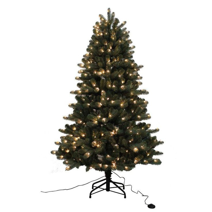 6.5 Ft. Verde Spruce Artificial Christmas Tree With 400 Clear Lights, Greens
 6 5 ft Blue Spruce Elegant Twinkle Quick Set Artificial