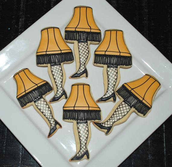 A Christmas Story Cookies
 A Christmas Story Leg Lamp Cookies e Dozen by