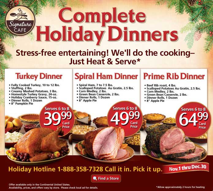 Albertsons Thanksgiving Dinner
 safeway christmas ham dinner