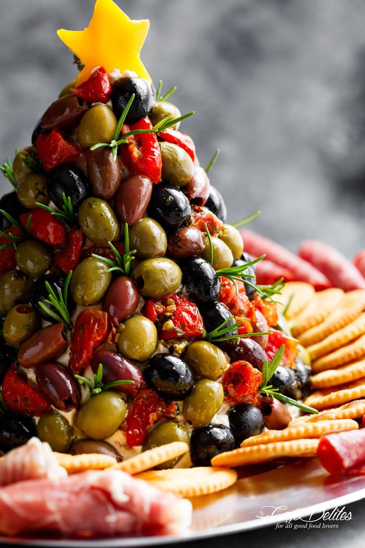 Antipasto Cheese Ball Christmas Tree
 Best 25 Cheese trays ideas on Pinterest