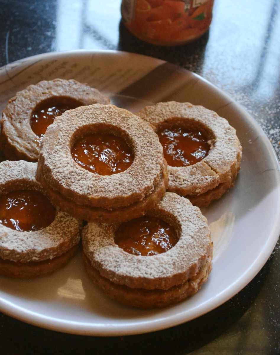 Austrian Christmas Cookies
 Eggless Linzer Cookies – Austrian Christmas Cookies