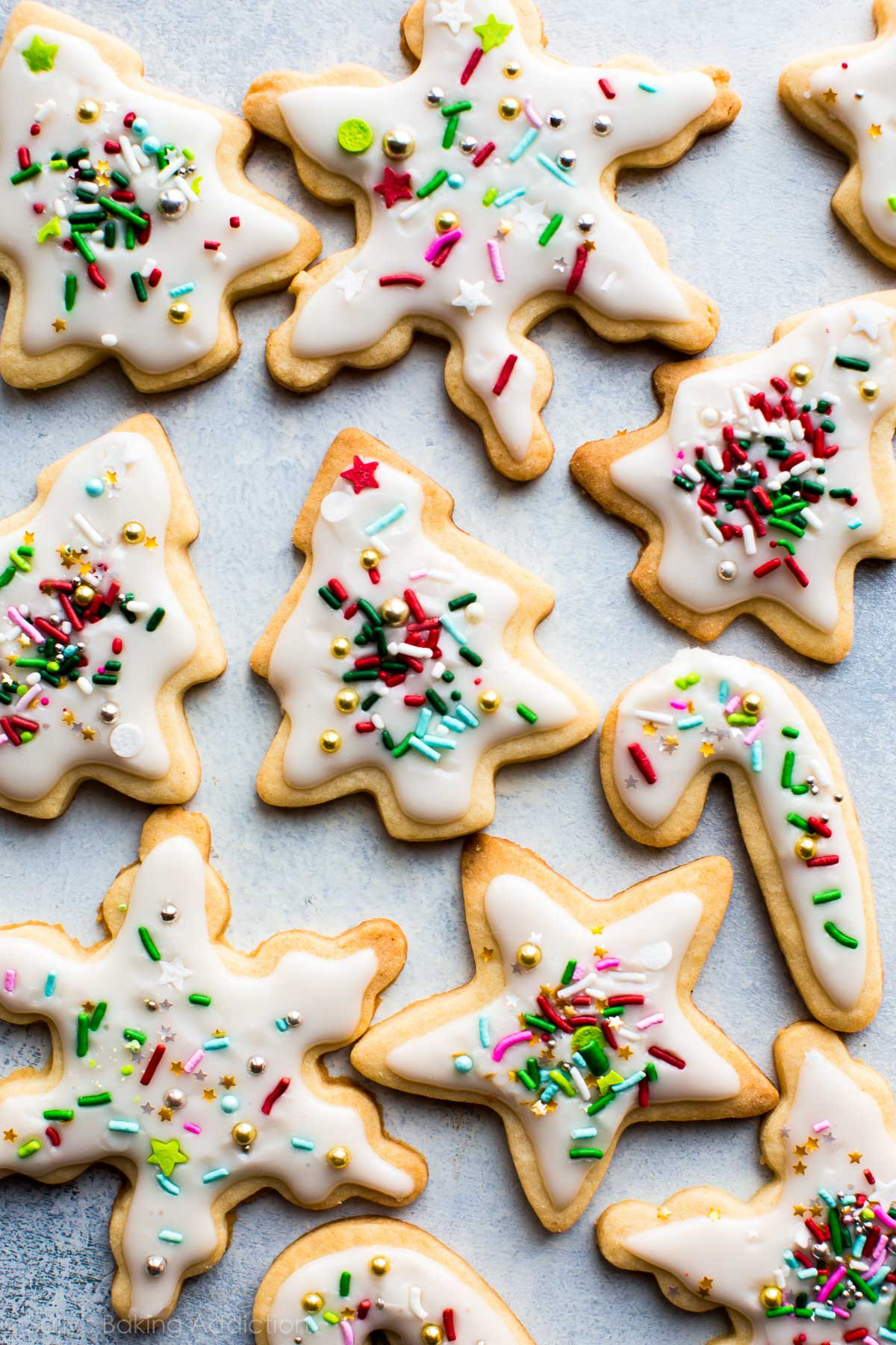 Baking Christmas Cookies
 Christmas Sugar Cookies with Easy Icing