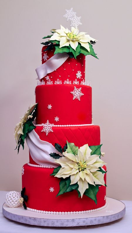 Beautiful Christmas Cakes
 Christmas wedding cakes Christmas wedding and Wedding