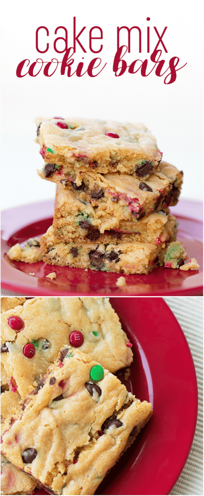 Best Christmas Bar Cookies
 Cake Mix Cookie Bars Recipe
