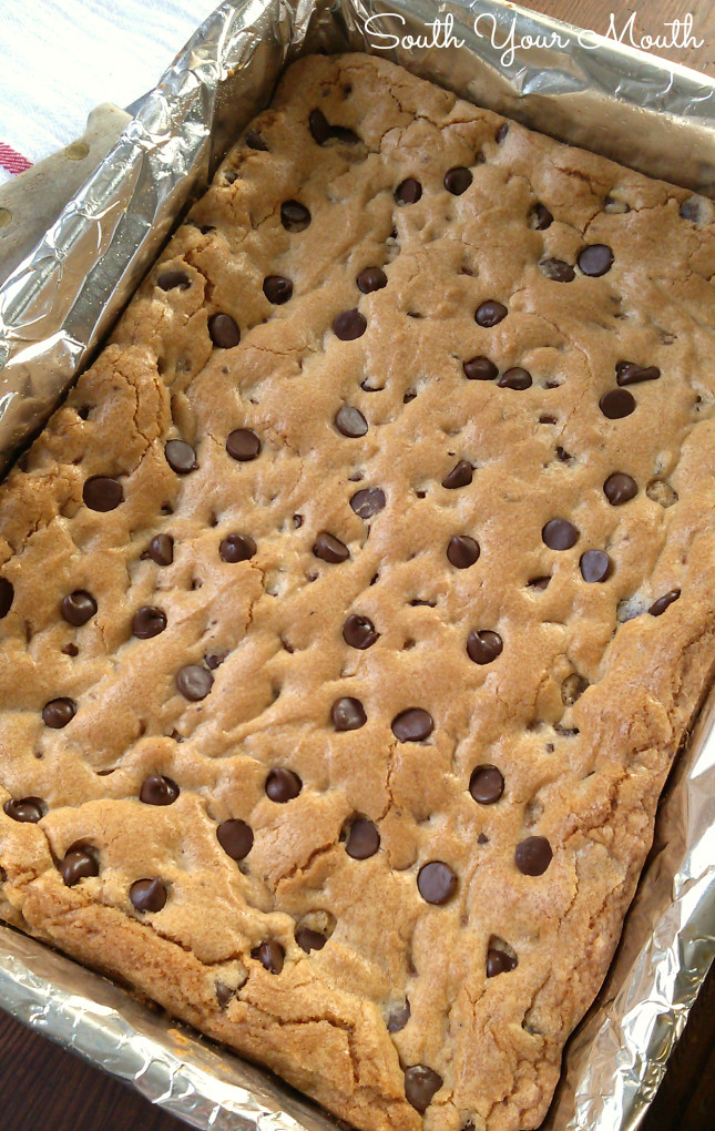 Best Christmas Bar Cookies
 South Your Mouth Chewy Chocolate Chip Cookie Bars