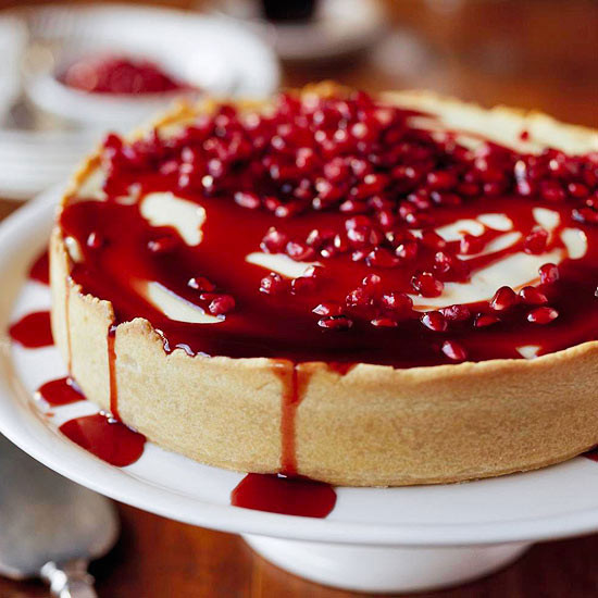 Best Christmas Desserts Ever
 Pomegranate Cheesecake