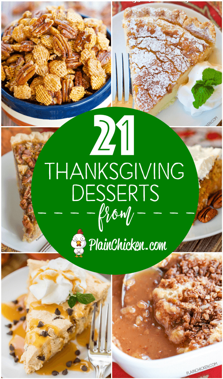 Best Thanksgiving Desserts
 21 of the BEST Thanksgiving Desserts