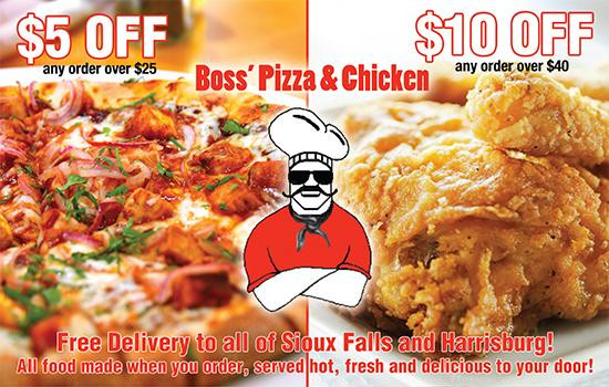 Boss Pizza And Chicken Sioux Falls
 RSVP Sioux Falls
