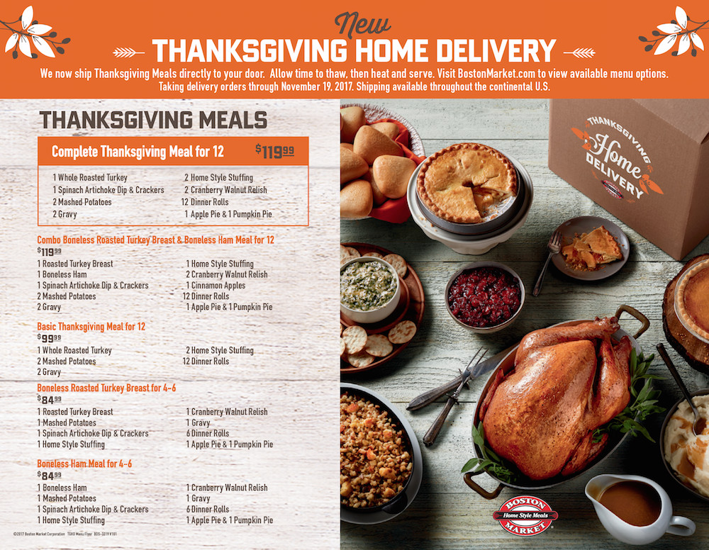 Boston Market Thanksgiving Dinners
 Boston Market Is Making Thanksgiving Day Wonderful For