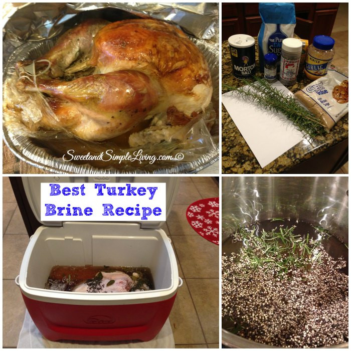 Brining Turkey Recipes Thanksgiving
 Best Turkey Brine Recipe Sweet and Simple Living