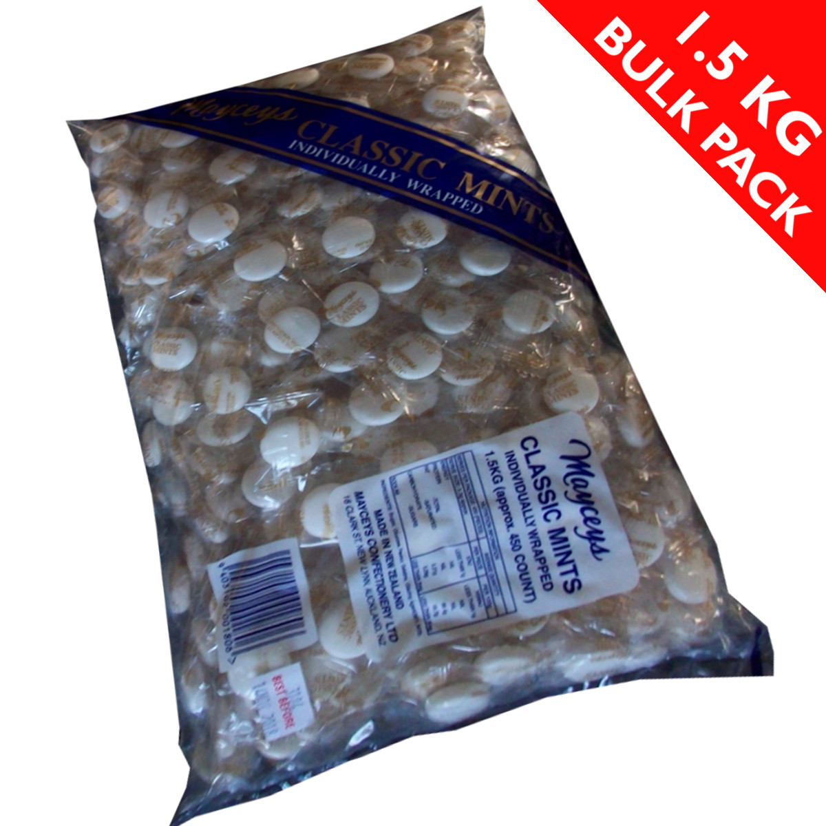 Bulk Individually Wrapped Christmas Candy
 Classic Mints – 1 5kg