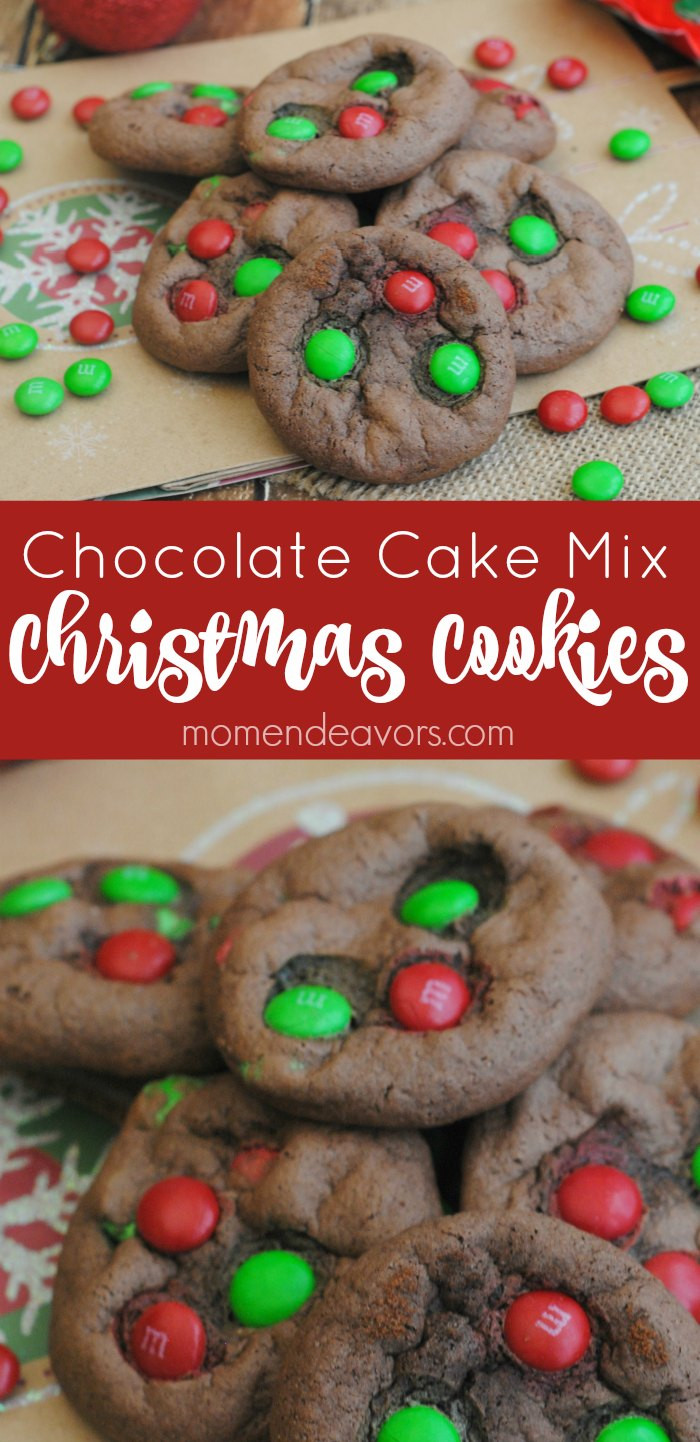 Cake Mix Christmas Cookies
 Chocolate Cake Mix Christmas Cookies