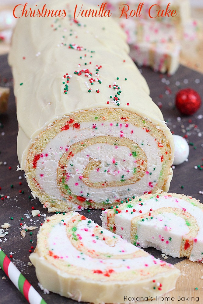 Cakes Recipes For Christmas
 Christmas vanilla roll cake recipe