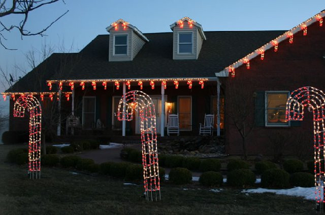 Candy Cane Christmas Lights
 LED candy cane holiday lights