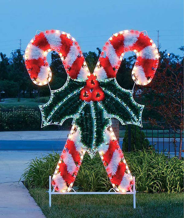 Candy Cane Christmas Lights
 30 Breathtaking Christmas Yard Decorating Ideas and