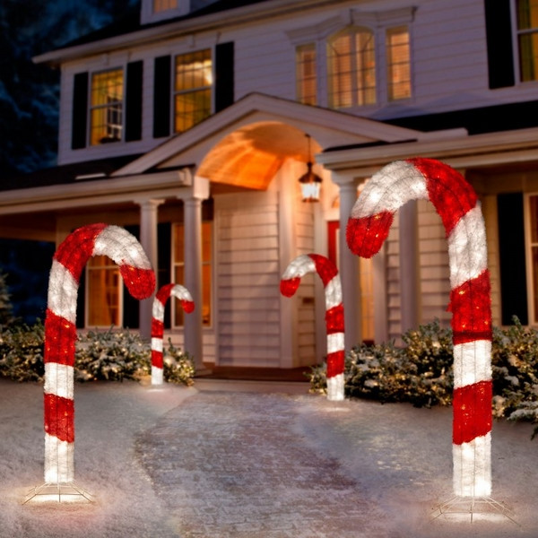 Candy Cane Christmas Lights Outdoor
 Christmas yard decorations – festive ideas for the outdoor