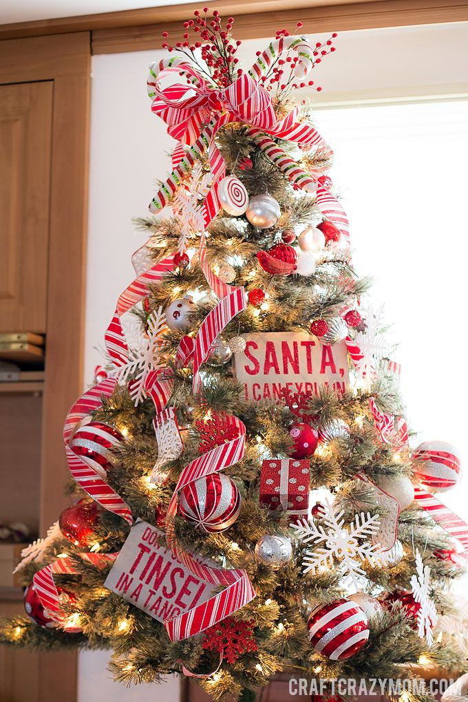 Candy Cane Christmas Tree Decorating Ideas
 Oh Christmas Tree s Oh Christmas Tree s Craft Crazy