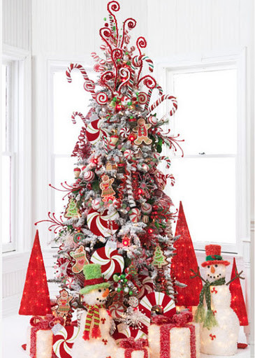 Candy Canes On Christmas Tree
 Christmas Decoration Candy cane theme Gallery For Home