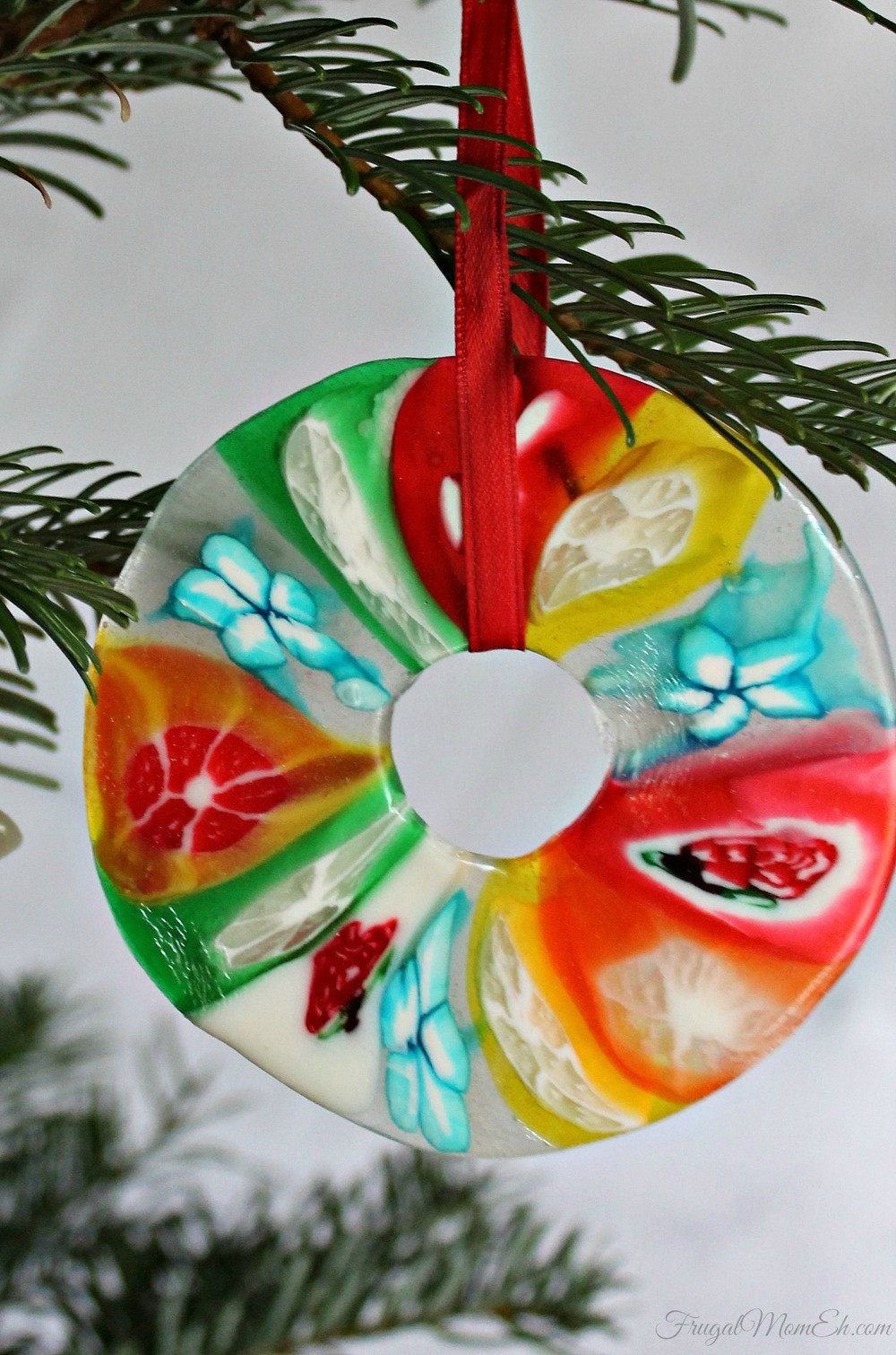Candy Christmas Ornaments
 Melted Candy Christmas Ornament Craft