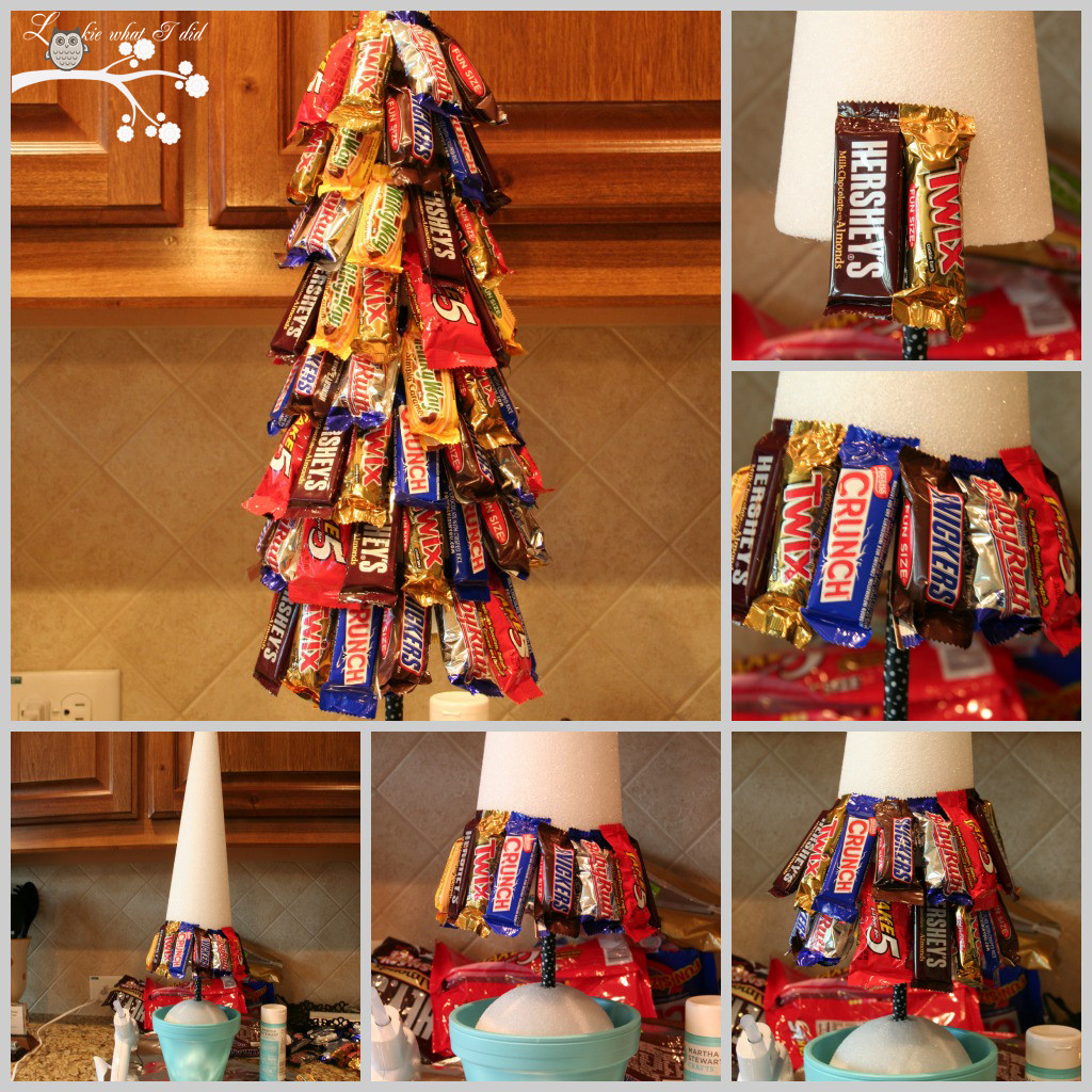 Candy Christmas Tree
 Lookie What I Did A Candy Topiary