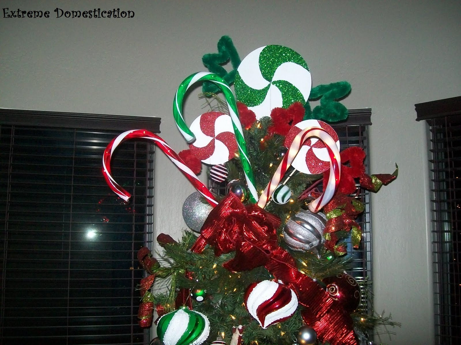 Candy Christmas Tree Topper
 Extreme Domestication Peppermint Tree Topper