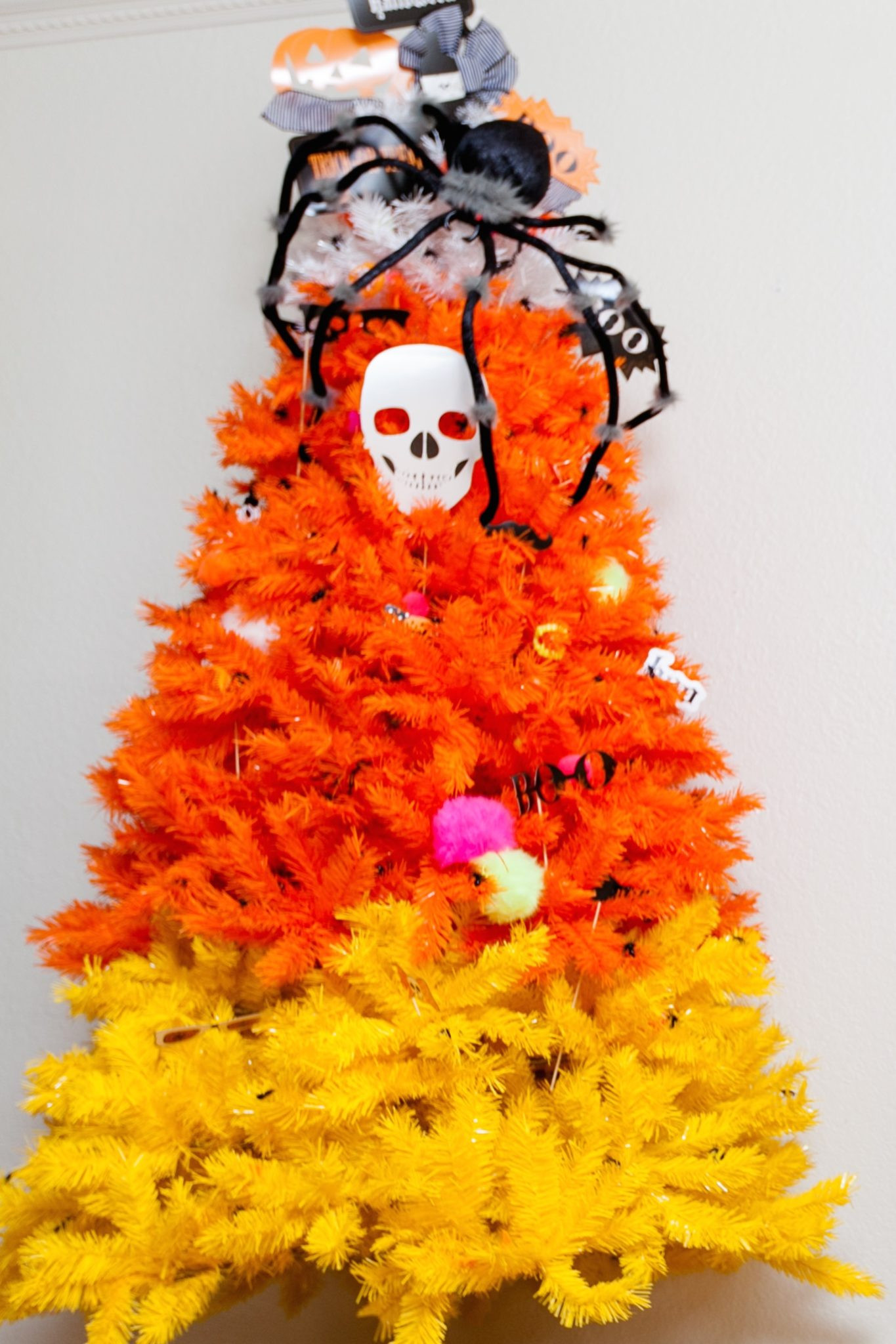 Candy Corn Christmas Tree
 How to Decorate a Halloween Candy Corn Tree Jennifer Perkins