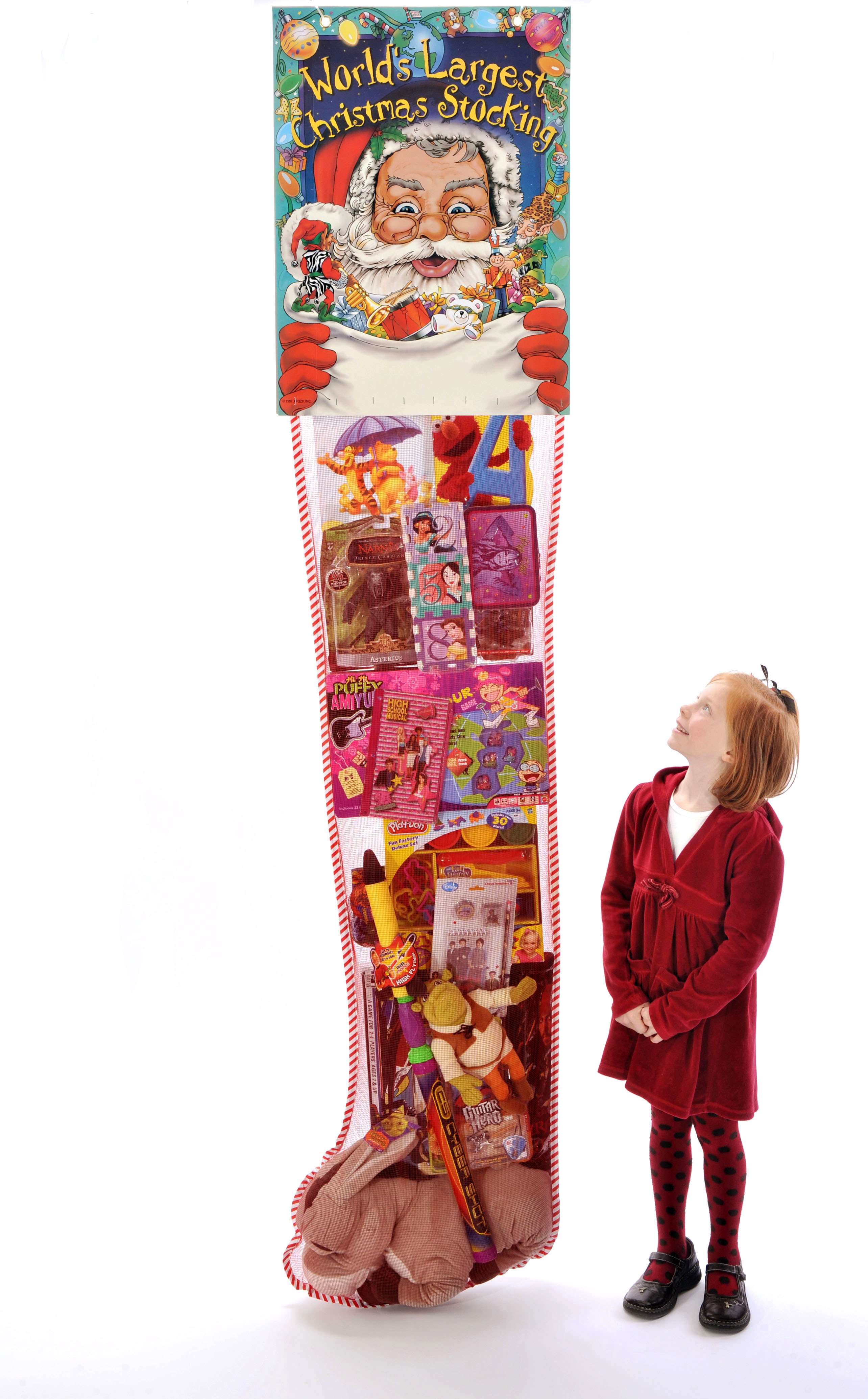 Candy Filled Christmas Stockings
 Giant Christmas Stocking Retail Promotion
