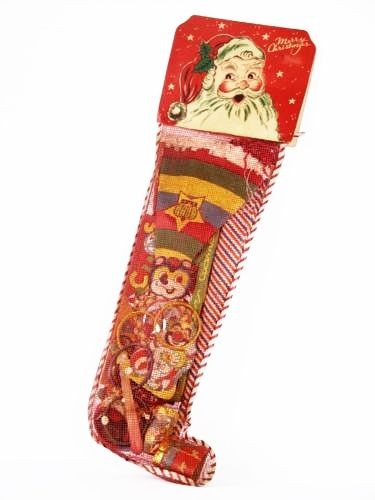 Candy Filled Christmas Stockings
 Xmas stockings 1950s and Xmas on Pinterest