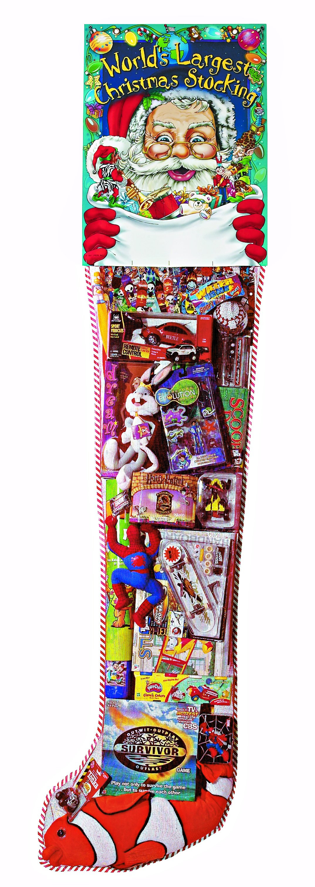 Candy Filled Christmas Stockings
 GIANT TOY FILLED STOCKINGS 6 Foot Stockings