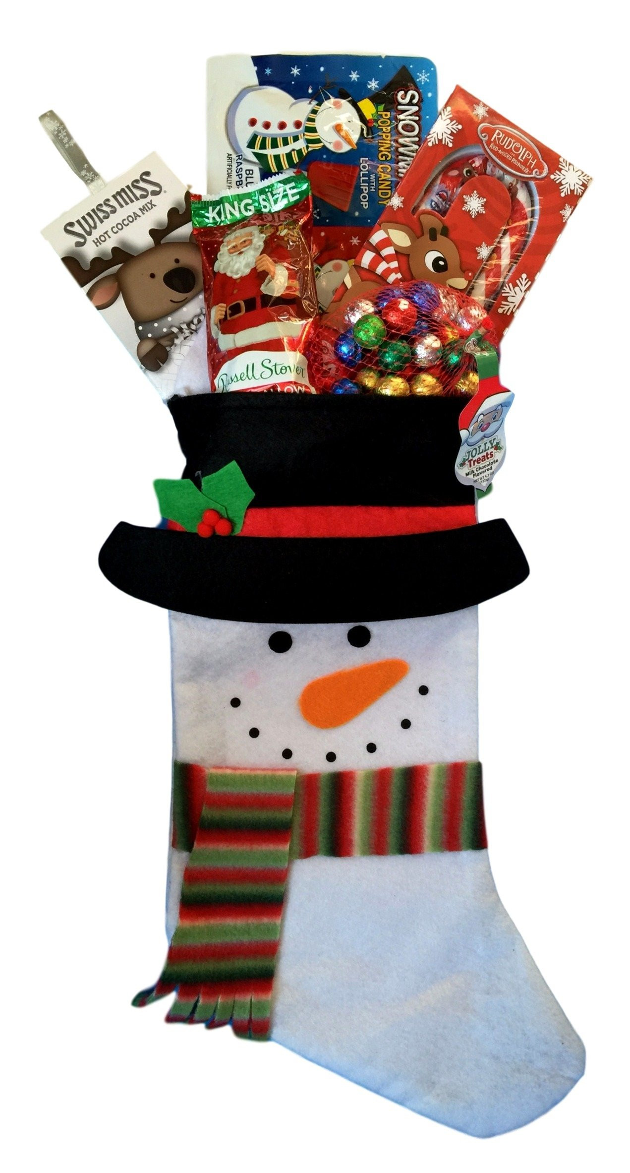 Candy Filled Christmas Stockings
 Holiday Christmas Stocking Gift Filled with Fun Candy