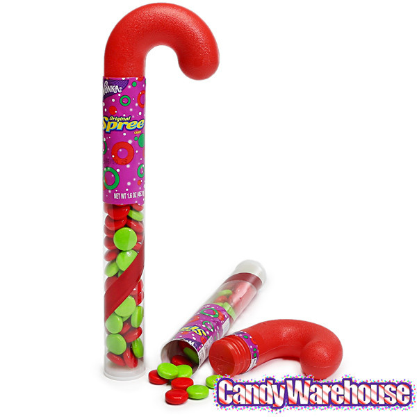 Candy Filled Christmas Stockings Wholesale
 Wonka Spree Candy Filled Plastic Candy Cane Tubes 24
