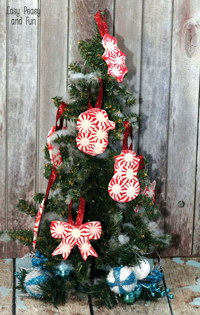 Candy Ornaments For Christmas Tree
 Peppermint Candy Ornaments DIY Christmas Ornaments