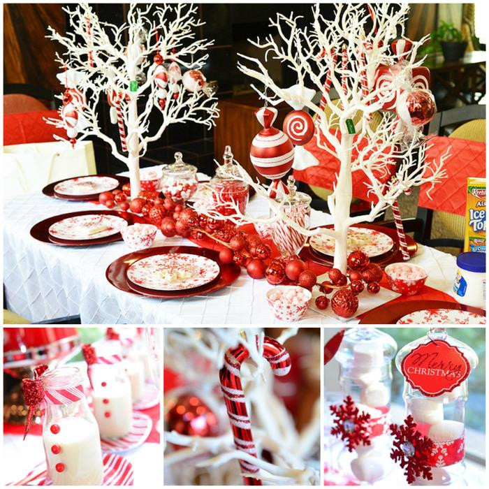 Candy Themed Christmas
 Kara s Party Ideas Candy Cane Winter Wonderland Party