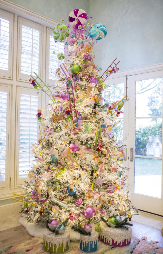 Candy Themed Christmas Tree
 The Candy Land Christmas Family Room Part 1