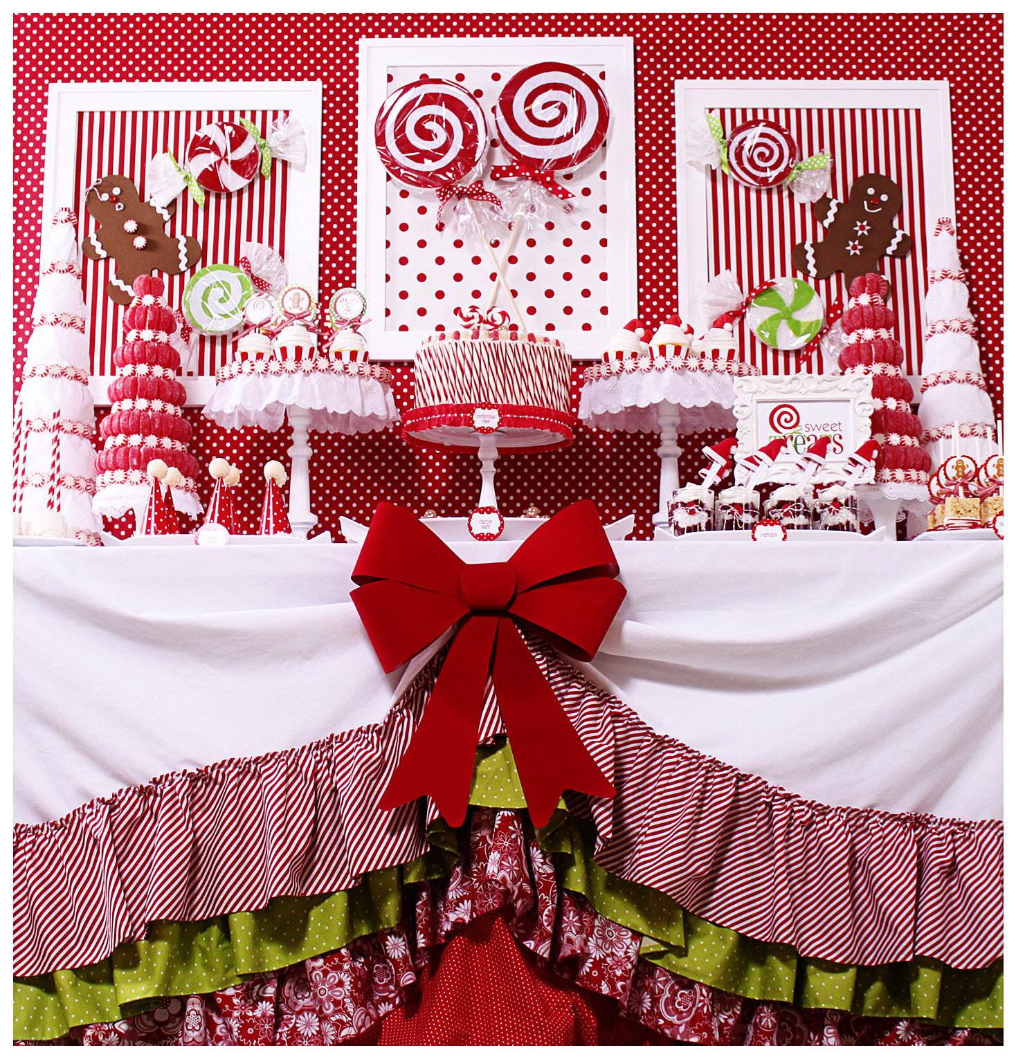 Candy Themed Christmas
 Amanda s Parties To Go Candy Christmas Dessert Table