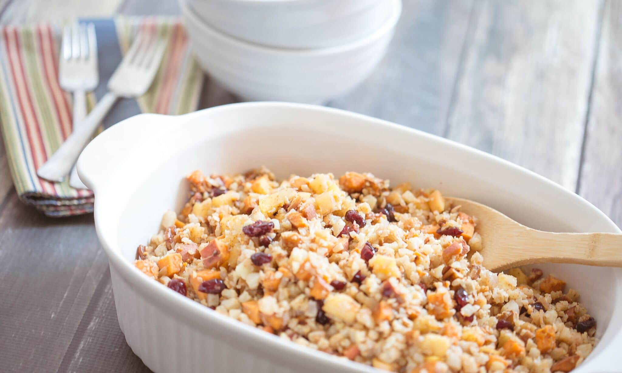 Cauliflower Thanksgiving Side Dishes
 Cauliflower and Pecan Stuffing