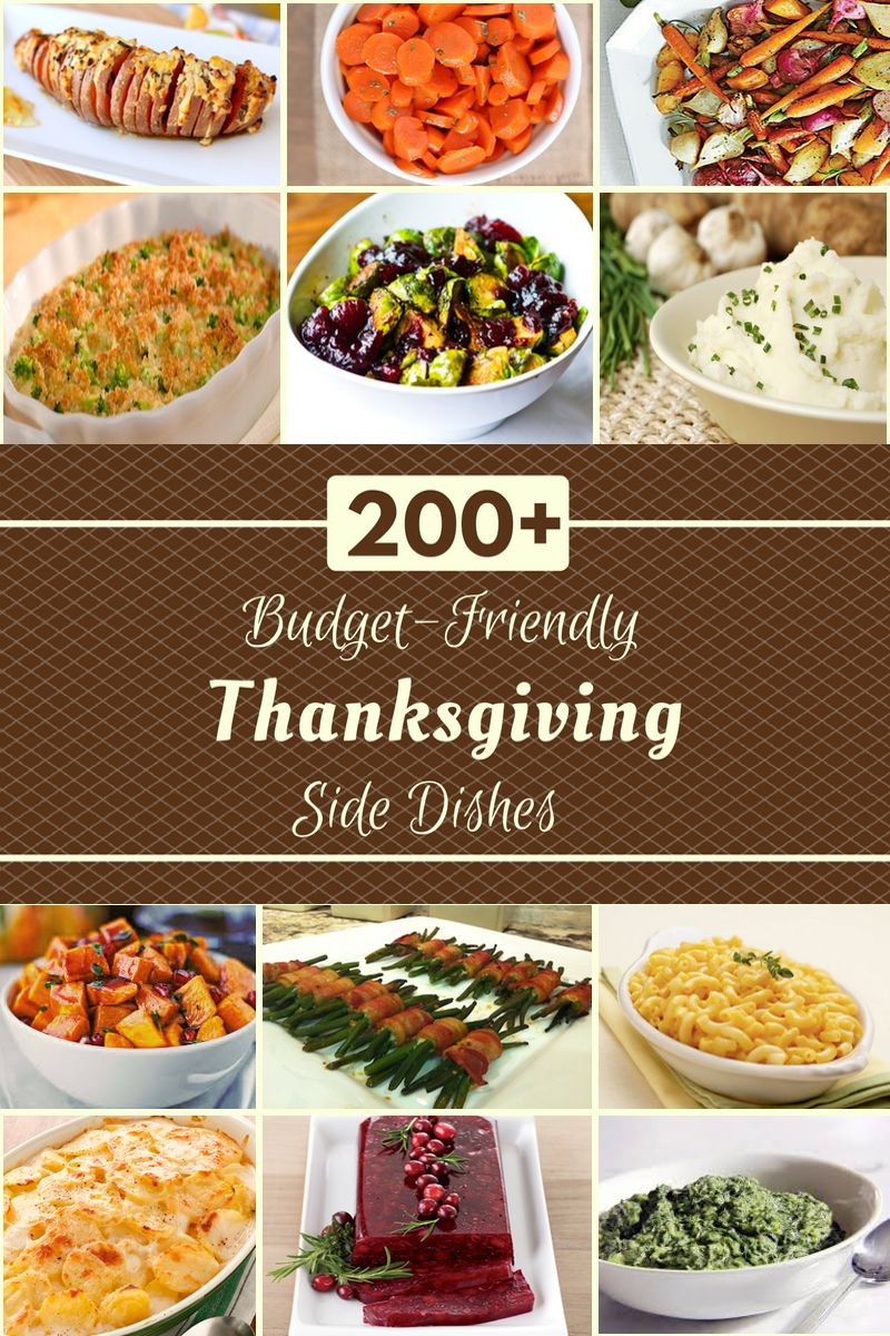 Cheap Thanksgiving Side Dishes
 200 Bud Friendly Thanksgiving Side Dishes