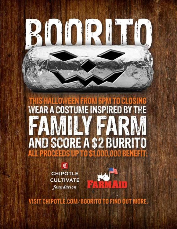 Chipotle Halloween Burritos
 Boorito Wear A Costume Inspired By A Family Farm
