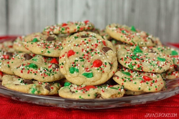 Choc Chip Christmas Cookies
 Easy Holiday Chocolate Chip Cookies JavaCupcake