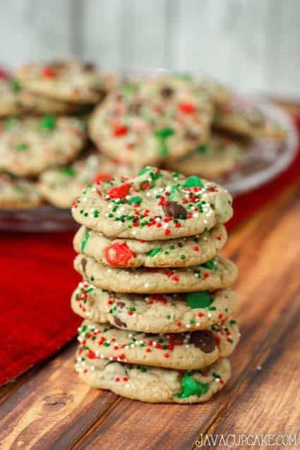 Choc Chip Christmas Cookies
 Easy Holiday Chocolate Chip Cookies JavaCupcake