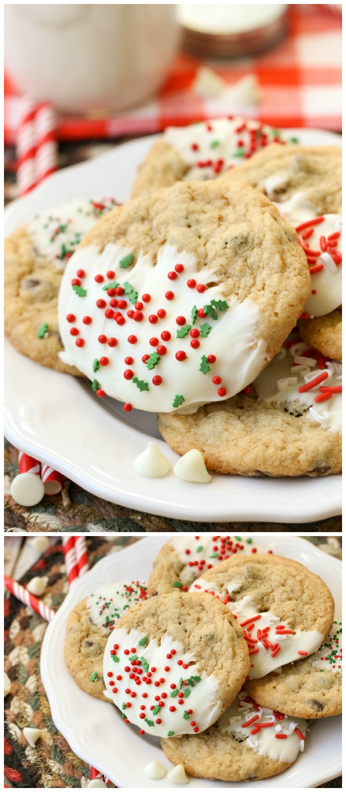 Choc Chip Christmas Cookies
 Chocolate Chip Christmas Cookies