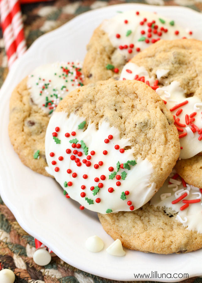 Choc Chip Christmas Cookies
 Chocolate Chip Christmas Cookies